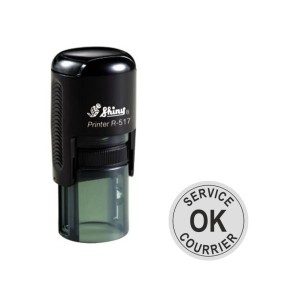 Tampon rond personnalisé - Shiny R-517