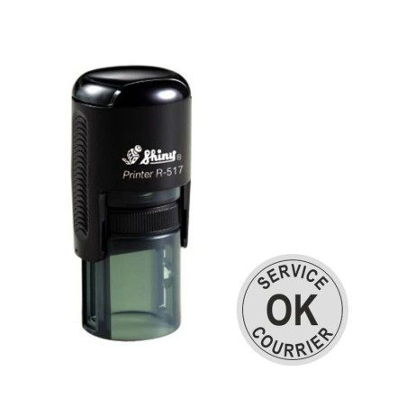 Tampon rond personnalisé - Shiny R-517