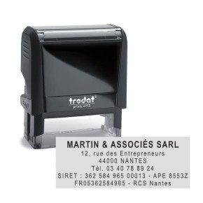 Trodat Printy 4913 - Tampon encreur personnalisé 6 lignes