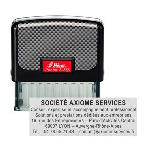 Tampon personnalisé - Shiny Printer S-854  - 6 lignes max - 70x25 mm