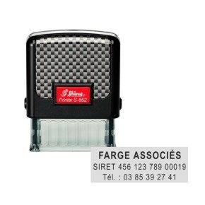 Tampon personnalisé - Shiny Printer S-852 - 3 lignes max - 38x14 mm
