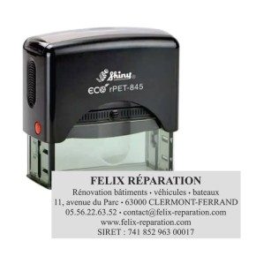 Tampon personnalisé - Shiny éco R-PET-845