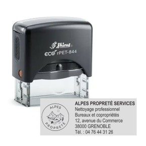 Tampon personnalisé - Shiny éco R-PET-844