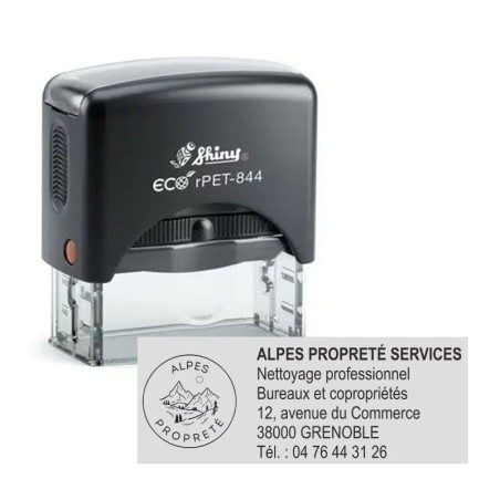 Tampon personnalisé - Shiny éco R-PET-844