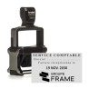 Tampon Dateur Trodat 5460 Metal Line 4.0 - 56X33 - Noir
