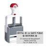 TAMPON SHINY E-904 ESSENTIAL LINE METAL - 6 lignes - 56x26mm