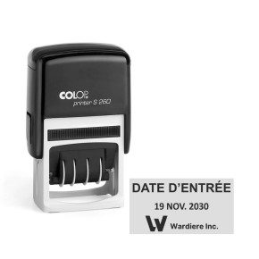 Tampon dateur Colop S260 - 1+1 lignes - 45x24mm
