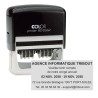 Tampon double dateur Colop Printer 60 - 3+2 lignes - 76x37 mm