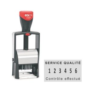 Tampon dateur Colop Classic Line 2106P - 1+1 lignes - 41x24 mm