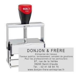 Tampon Colop Expert Line 3700 - 8 lignes max. - 78x34 mm