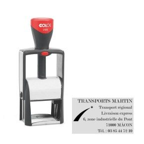Tampon Colop Classic Line 2100 - 6 lignes max. - 41x24 mm