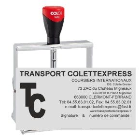 Tampon Colop Expert Line 3900 - 12 lignes max. - 106x55 mm