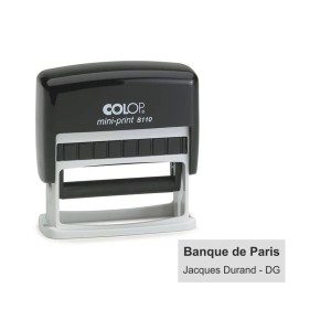 Tampon Colop Mini Print S110 - 2 lignes - 25x10mm