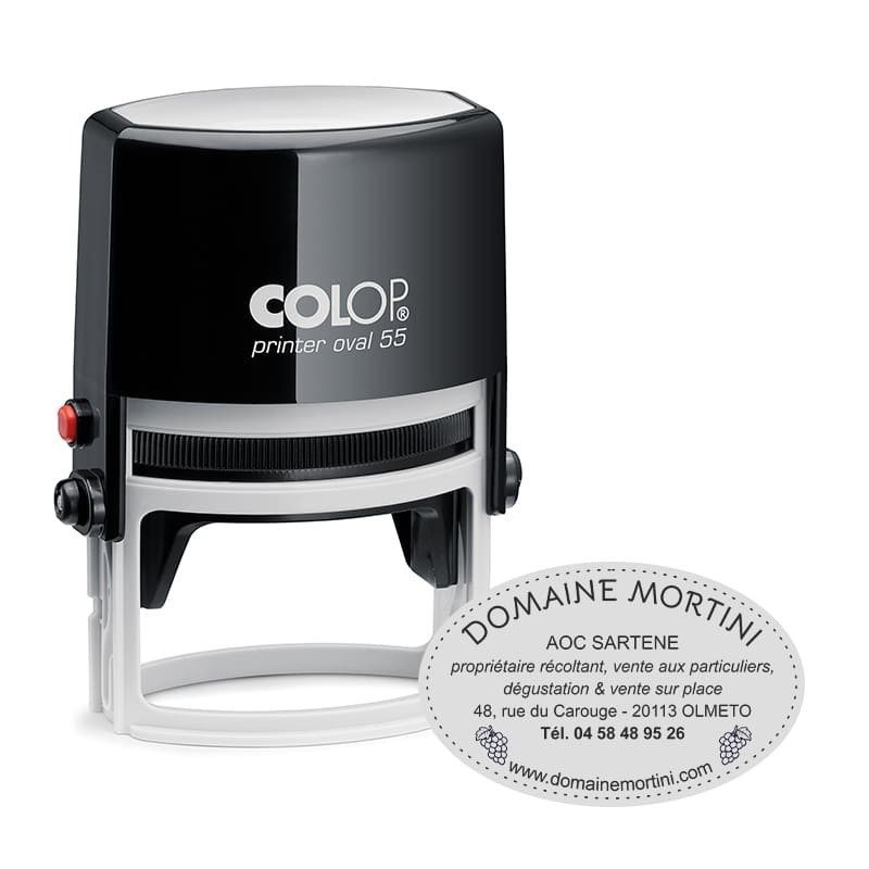 Tampon Colop Printer Line Ovale 55 - 7 lignes max. - 55x35 mm