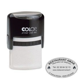 Tampon Colop Printer Line Ovale 44 - 5 lignes max. - 44x28 mm