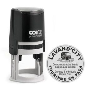Tampon Colop Printer Line R50 - 9 lignes max. - Ø 50 mm