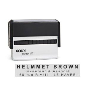 Tampon Colop Printer Line 25 - 3 lignes max. - 75x15 mm
