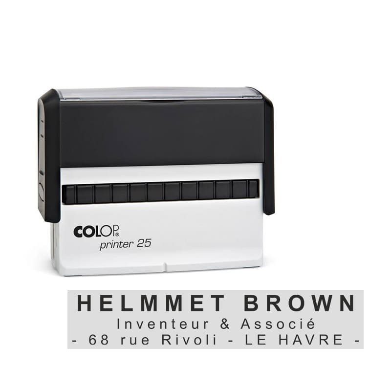Tampon Colop Printer Line 25 - 3 lignes max. - 75x15 mm