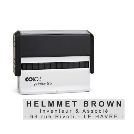 Tampon Colop Printer Line 25 - 3 lignes max. - 75x15 mm