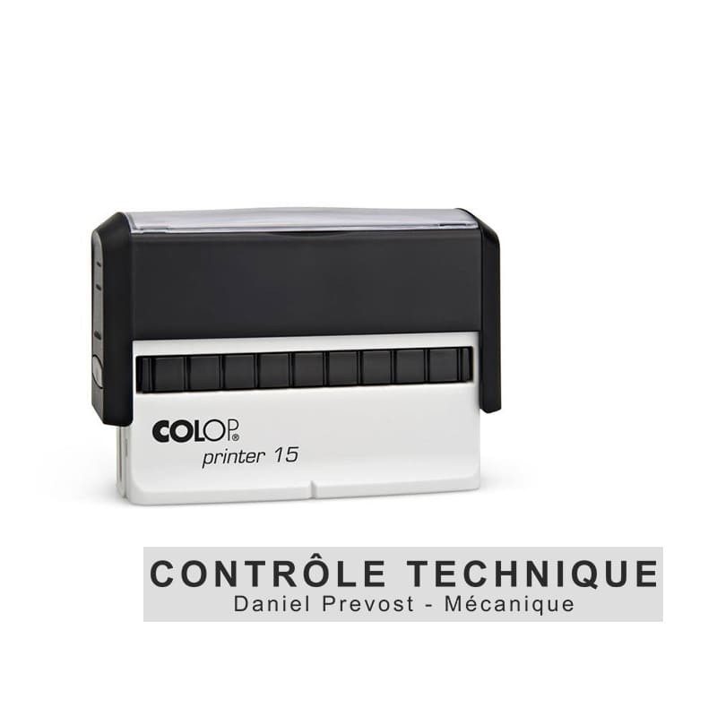 Tampon Colop Printer Line 15 - 2 lignes max. - 69x10 mm