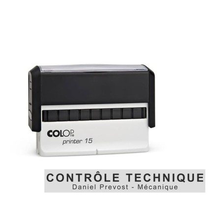 Tampon Colop Printer Line 15 - 2 lignes max. - 69x10 mm