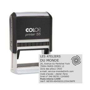 Tampon Colop Printer Line 55 - 10 lignes max. - 60x40 mm