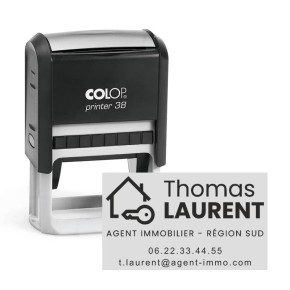 Tampon Colop Printer Line 38 - 3 lignes max. - 56x33 mm
