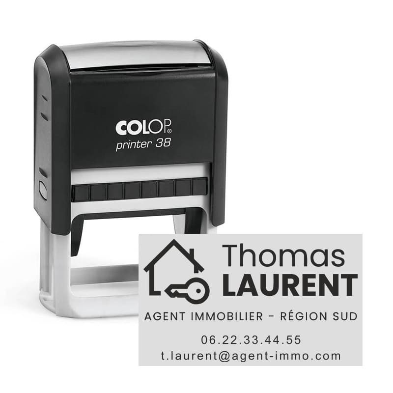 Tampon Colop Printer Line 38 - 3 lignes max. - 56x33 mm