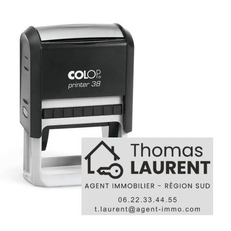 Tampon Colop Printer Line 38 - 3 lignes max. - 56x33 mm