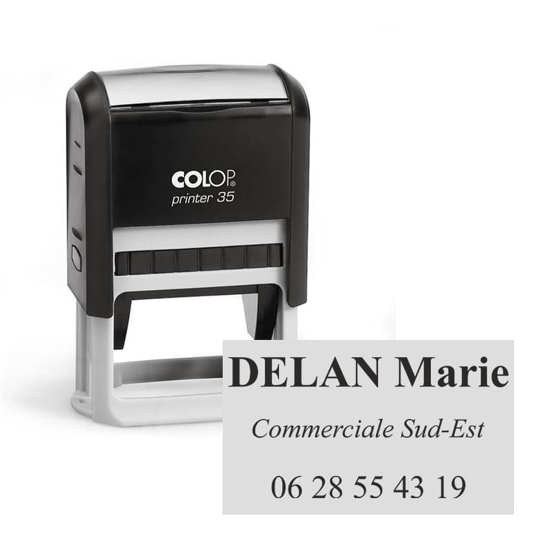 Tampon Colop Printer Line 35 - 3 lignes max. - 50x30 mm