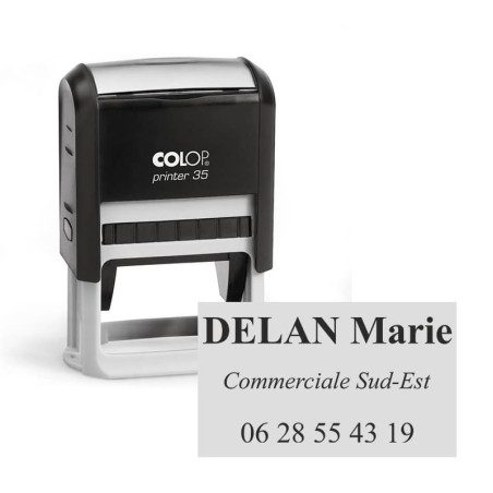 Tampon Colop Printer Line 35 - 3 lignes max. - 50x30 mm