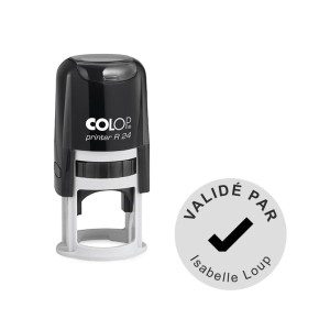 Tampon Colop Printer Line R24 - 5 ligne max. - Ø 24 mm