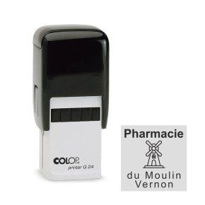 Tampon Colop Printer Line Q24 - 4 lignes max. - 24x24 mm
