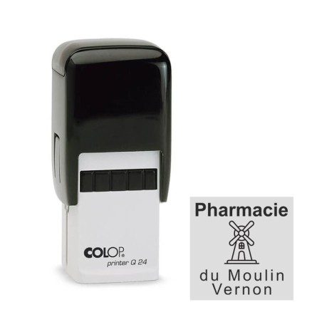 Tampon Colop Printer Line Q24 - 4 lignes max. - 24x24 mm
