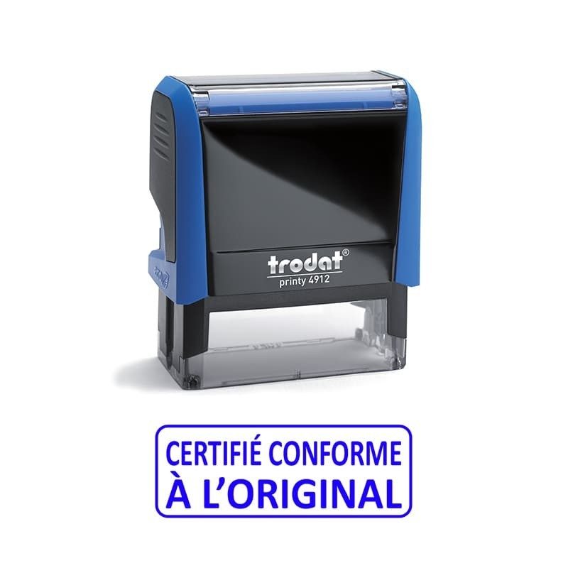Tampon CERTIFIE CONFORME Trodat XPrint Bleu