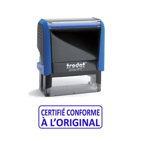 Tampon CERTIFIE CONFORME Trodat XPrint Bleu