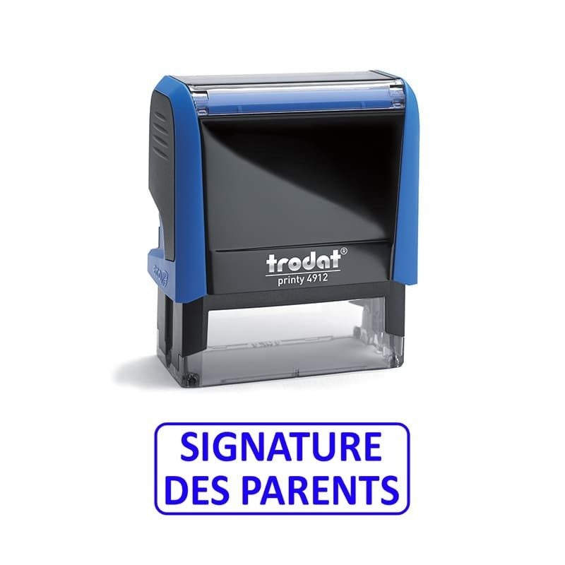 Tampon "Signature des parents" Trodat XPrint Bleu