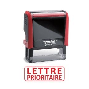 Tampon LETTRE PRIORITAIRE Trodat XPrint Rouge