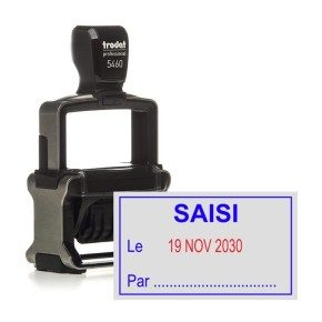 Tampon formule dateur Trodat 5460L8 - Saisi