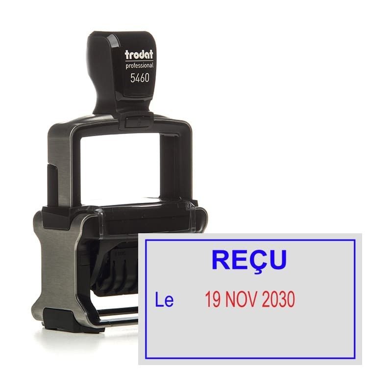 Tampon formule dateur Trodat 5460L1 - Reçu le