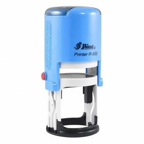 Tampon rond personnalisé - Shiny R-532 - 6 lignes max.