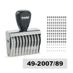 Tampon numéroteur Trodat 15510 encrage séparé - 10 bandes - 5x49mm