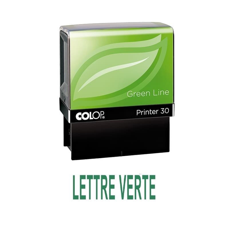 Tampon formule LETTRE VERTE - Colop Printer 30 - 47 x 18 mm