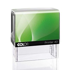 Tampon Colop Printer Green Line 40 - 6 lignes max. - 59x23 mm