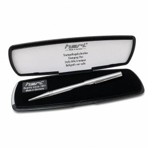 Tampon stylo Shiny 3021 DIAGONAL laqué noir mat - 2 lignes - 33x9mm