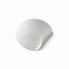 Etiquettes autocollantes 41mm⌀ pour pince à gaufrer - Argent