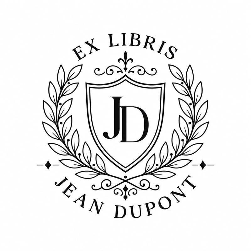 Pince à gaufrer personnalisée ex-libris blason fleuri
