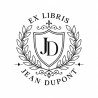 Pince à gaufrer personnalisée ex-libris blason fleuri