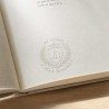 Pince à gaufrer personnalisée ex-libris blason fleuri