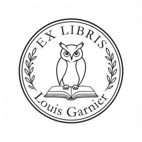 Pince à gaufrer personnalisée ex-libris hibou sur livre